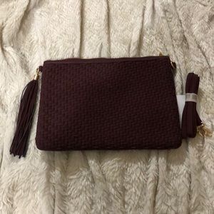 NWT burgundy crossbody bag